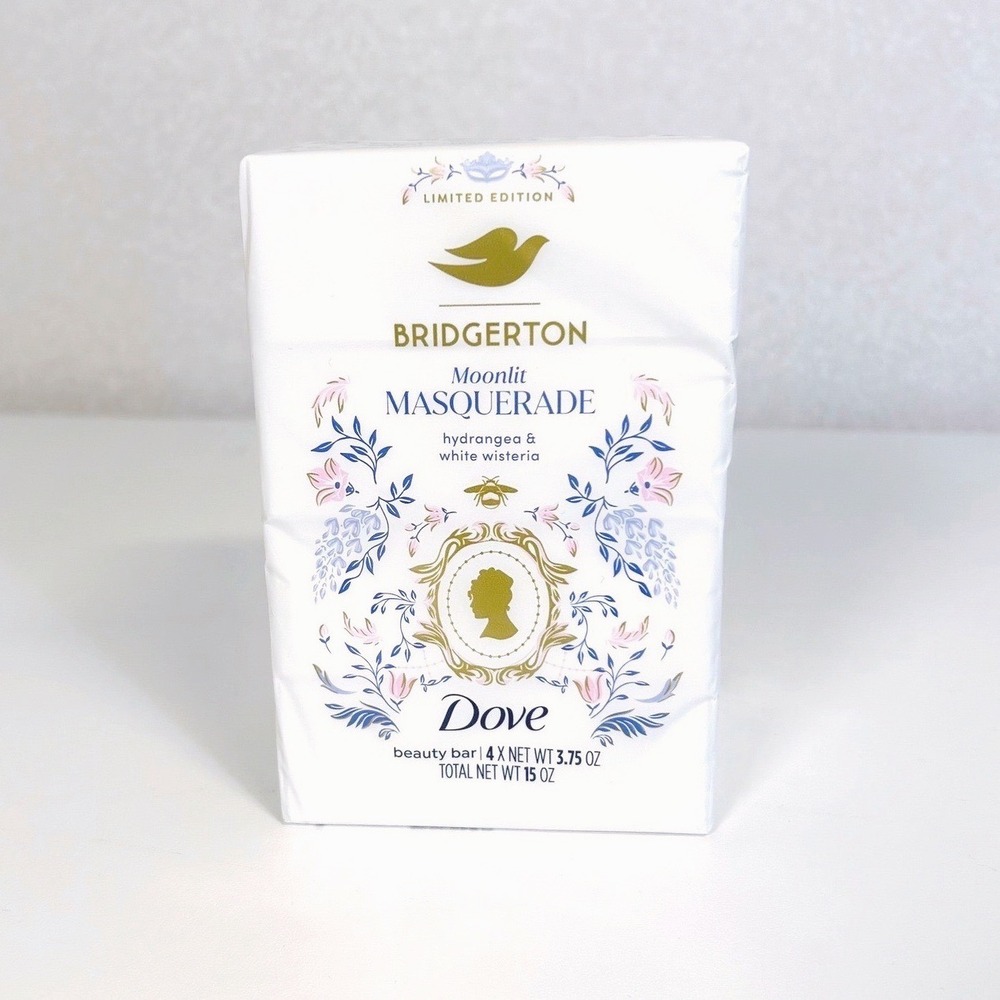 Limited Edition Bridgerton Dove Beauty Bar Moonlit‎ Masquerade Beauty Bar x4